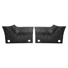 AGS 2pcs Black Engine Hood Angle Wrap Cover Auto Accessories Fit For Jeep