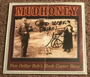 SIGNED Mark Arm Mudhoney Five Dollar Bob’s Mock Cooter Stew Autographed CD RARE - Picture 1 of 4