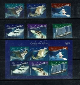 New Zealand: 2002 Sailing, Racing and Leisure Craft, Set + M/s - Picture 1 of 1