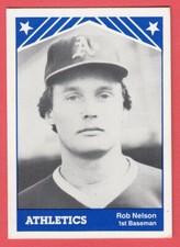 1983 TCMA Minor League #  22 Rob Nelson - Idaho Falls Athletics
