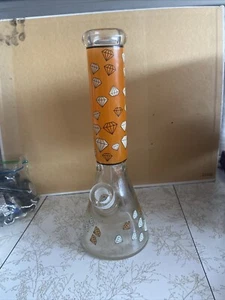 HVY glass bong 13-1:4 INCH, Diamond DETAIL - Picture 1 of 6