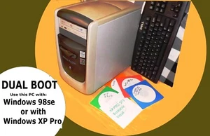 PLAY RETRO GAMES✔️DUAL BOOT WINDOWS 98 or Windows XP ✔️FLOPPY DRIVE✔️GAME PORT - Picture 1 of 18