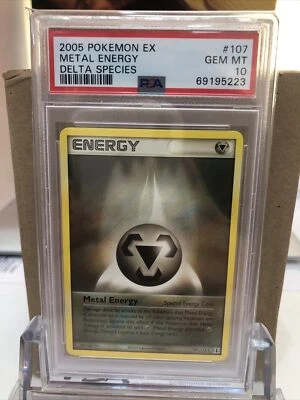 2005 Pokemon EX Delta Species 107 Metal Energy PSA 10 Gem Mint 89 - Image 1 of 4
