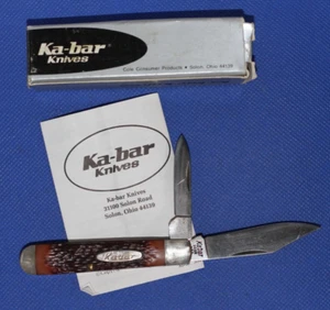 Vintage Ka-Bar #1026, 2 Blade Jack Knife, NOS, NIB - Bild 1 von 2