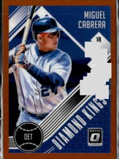 2018 Donruss Optic Diamond Kings Bronze #9 Miguel Cabrera (I)  Detroit Tigers