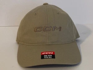 Gorra de hockey ajustable CCM bronceada para adultos NUEVA CON ETIQUETAS - Imagen 1 de 5