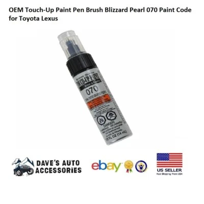 Cepillo de pintura de retoque OEM Blizzard Pearl 070 código de pintura para Toyota Lexus Foto 1 de 4