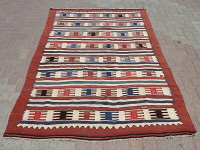 rare kilim Rug 5x8, Turkish kilim rug, Vintage Area Kilim rug, boho rug, - Image 1 of 4