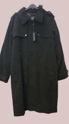 Pied A Terre Wool Trench Coat  Air Force Grey UK 18 LN100 AC 04 - Image 1 of 3