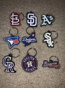 MLB Baseball Soft Touch Keychain Charms Pick Your Favorite Team - Picture 1 of 4