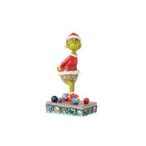 Jim Shore GRINCH PISANDO ADORNOS 6015219 NUEVO - Imagen 1 de 5