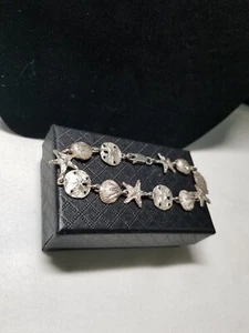 Sealife Silver Bracelet 7.25" - Picture 1 of 6
