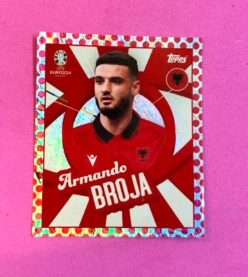 STICKER TOPPS UEFA EURO 2024 - BROJA - BORDER - PARALLEL PARALLELA - ALB PTW