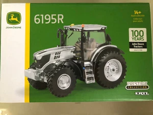 John Deere ERTL 1/32 6195R 100 Years Prestige Silver Edition Tractor NEW - Picture 1 of 2