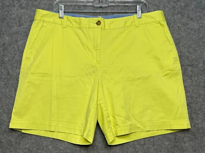 Talbots Shorts Womens 16 Yellow Comfy Stretch Timeless The Weekend Chino *FLAW - Image 1 of 4