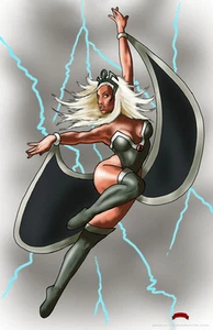 Storm sexy Marvel X-men ebony fantasy comics art 11x17 pinup print Dan DeMille - Picture 1 of 1