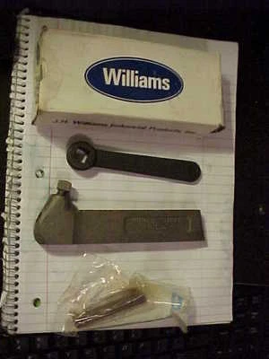 J. H. WILLIAMS NOS Williams TH-1-S 5/16" Lathe Tool Bit Holder With Bit & Wrench USA