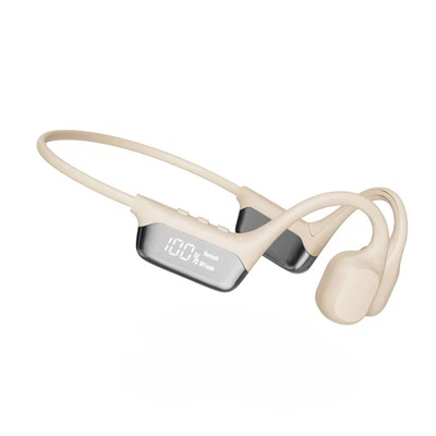 Auriculares de conducción ósea Bluetooth bajos auriculares inalámbricos IPX8 impermeables  Foto 1 de 4
