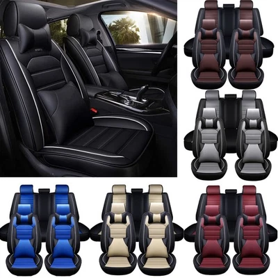 For Mercedes-Benz 2/5-Seats Seat Covers Front + Rear Cushion Pads Full Set - Image 1 of 4