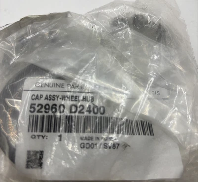 正品零件 HYUNDAI Genesis 52960 D2400 帽子 ASSY-WHEEL HUB — 第 1/3 张图片