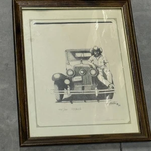 R.H. Houston Mack R Series Art Print 1983 444/500 Framed Classic Truck - Picture 1 of 7
