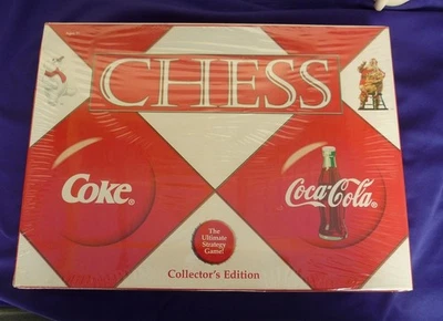 COKE COCA-COLA COLLECTOR'S EDITION 2002 CHESS SET NEW STILL IN SHRINK WRAP!! - Image 1 of 3