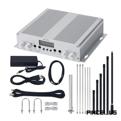 25W FM Transmitter Stereo PLL Broadcast Radio Station + Antenna + Power Supply - Image 1 of 4