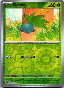 Oddish 043/165 - SV: Scarlet & Violet 151 Reverse Holo - Picture 1 of 2