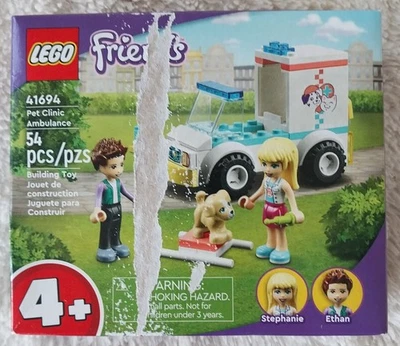 LEGO Set 41694 Friends Pet Clinic Ambulancia, NUEVO/SELLADO Foto 1 de 3
