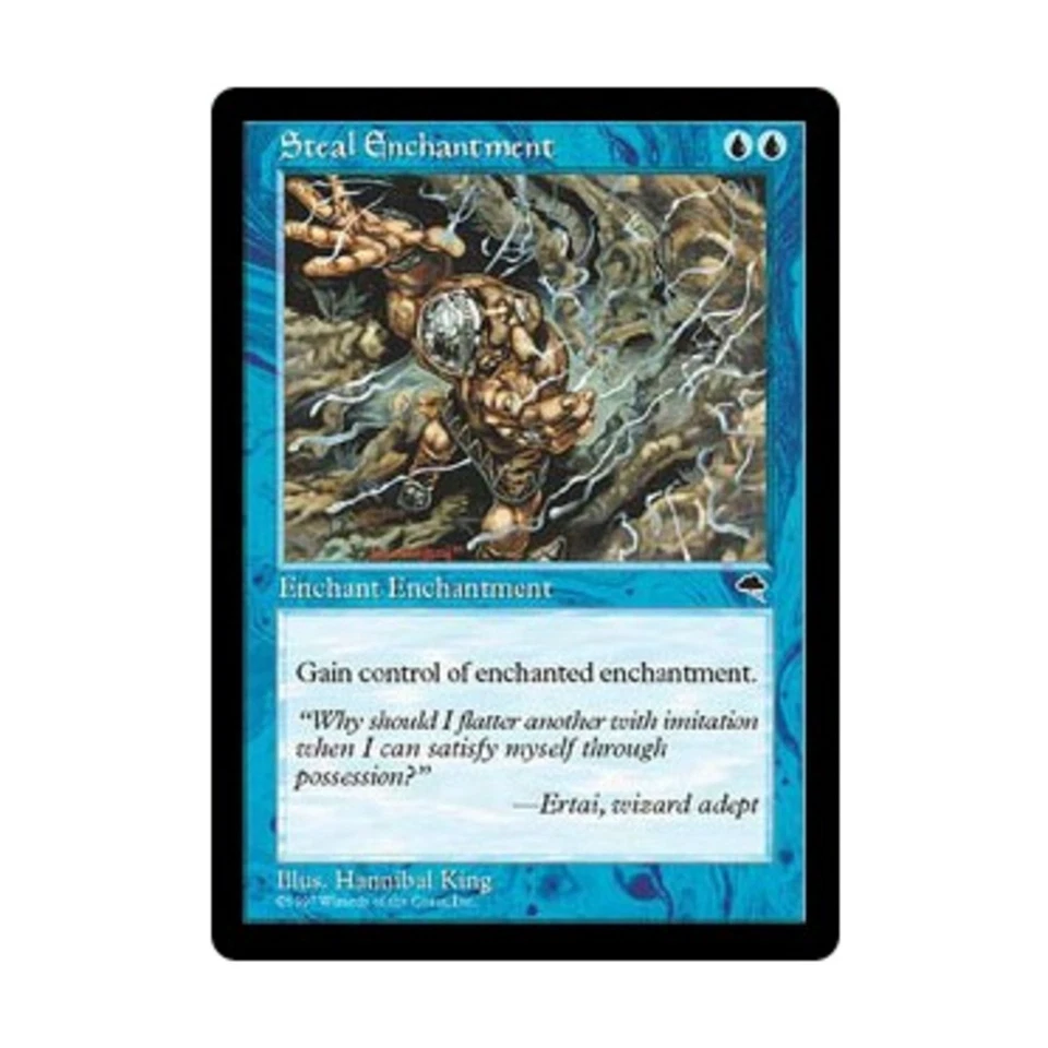 WOTC MtG Tempest Steal Enchantment (U) EX - Image 1 of 1