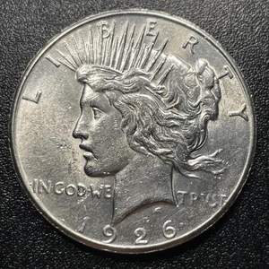1926-S Peace Silver Dollar $1 Choice AU+ Details Coin - Picture 1 of 2