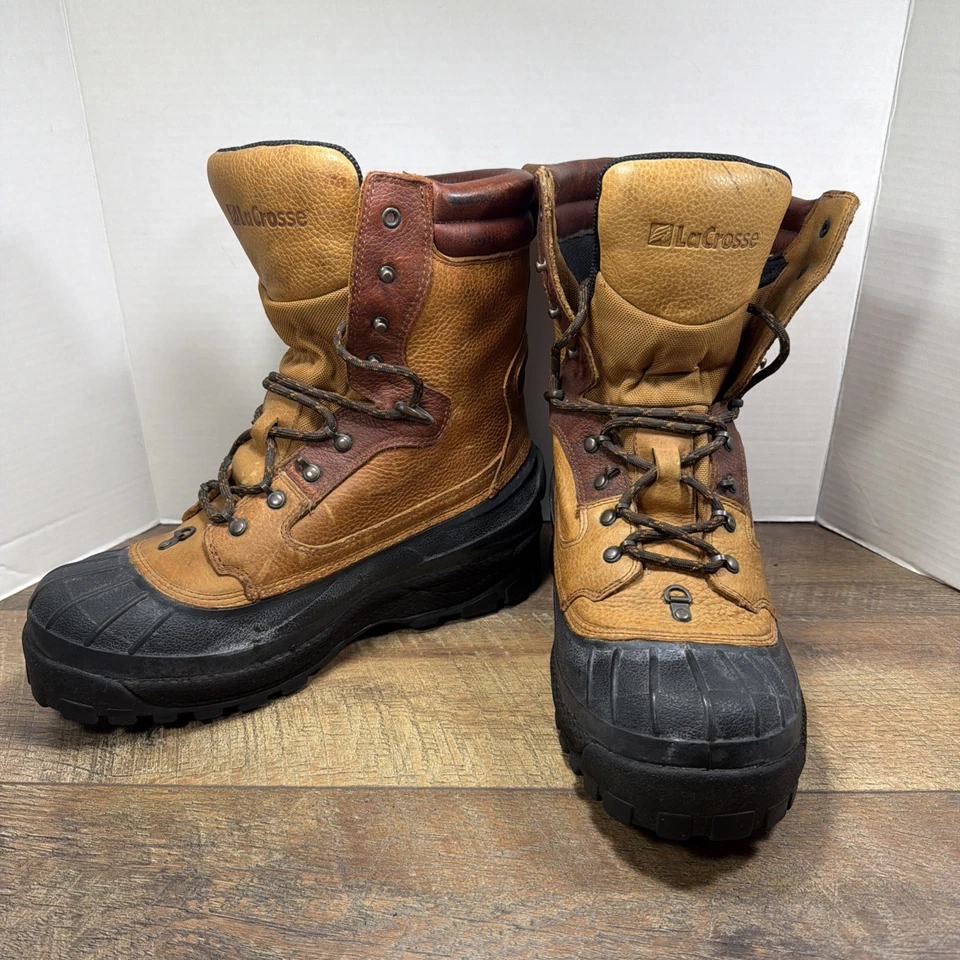 Lacrosse Men's 11 Alphaburly Pro Series Outdoor Boot Tan Rubber Waterproof 28008 - Image 1 of 4