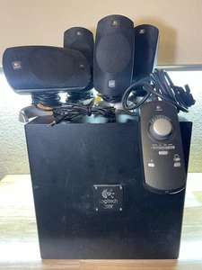 Logitech Z-5300 THX 5.1 Gaming Computer Speakers Subwoofer Sound System **READ** - Picture 1 of 19