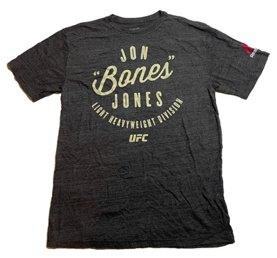 Camiseta Jon “Bones” Jones UFC Peso Ligero División Gris Camiseta Reebok Talla S Foto 1 de 3