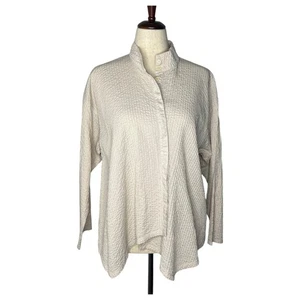 Camisa Yacco Maricard Mujer 2 Mediana Paloma Gris Pintuck Asimétrico Crossover - Imagen 1 de 11