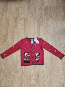 Suéter Disney Mickey & Minnie Navidad Mangas Largas Cuentas Lentejuelas y Embrd Juvenil 7/8 - Imagen 1 de 7