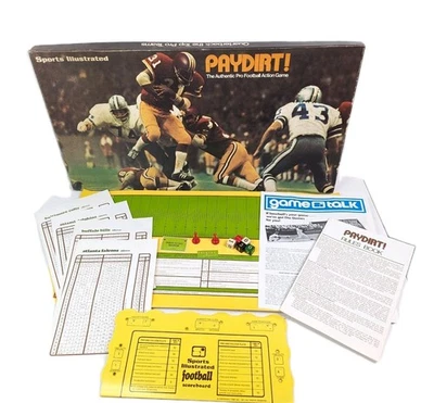 1973 Sports Illustrated PAYDIRT! Football Board Game 95% Complete Time Inc USA  - Image 1 of 4