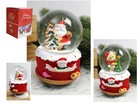 Weihnachts-Musikbox Kugel Glas/Keramik 13x10 cm, Mix