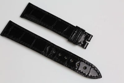 Chopard Shiny Black Alligator Leather Strap 19/16mm - image 1 of 4