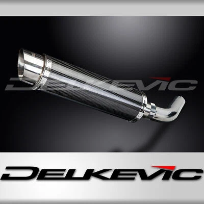 Комплект круглого углеродного глушителя для выхлопной системы Honda VFR800 Interceptor 1998-2001 годов выпуска без шнуровки 14 дюймов - Изображение 1 из 4