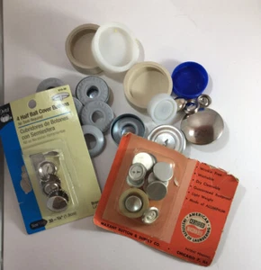 Vintage Misc. Half Ball And Flat Cover Buttons Lot B43 - Picture 1 of 1