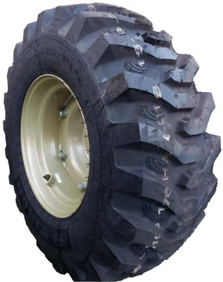 15-19.5 Tire Wheel Rim Yanmar 4x4 Garden Compact Tractor Mower 6ply R4 Right - Image 1 of 4