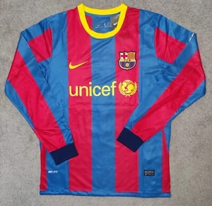 Barcelona 2010/11 Home Messi #10 Rare Futbol Football Jersey New Long Sleeve XL - Picture 1 of 13