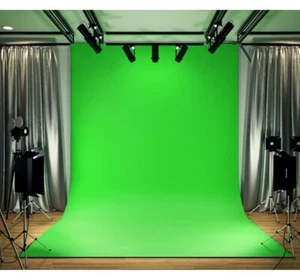 Greenscreen Hintergrund 5x7ft Vliesstoff Fotohintergrund Studio Fotografie - Bild 1 von 8