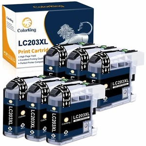 6 tintas negras LC203XL para Brother MFC-J460dw MFC-J480dw MFC-J485dw LC201 J4420DW - Imagen 1 de 6
