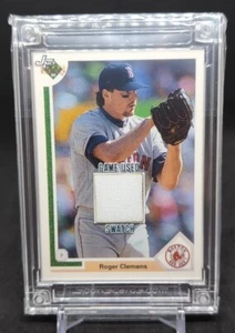 2023-24 Jersey Fusion Baseball Roger Clemens Game Used Swatch Red Sox - Picture 1 of 5