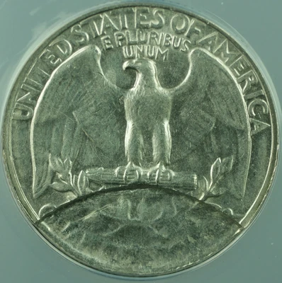 1967 Washington Quarter *PARTIAL COLLAR DETACHED LAMINATION* Error ANACS EF-40 - Image 1 of 3