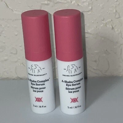 LOT OF 2 DRUNK ELEPHANT A-SHABA COMPLEX EYE SERUM 5ML*2=10ML - Image 1 of 4