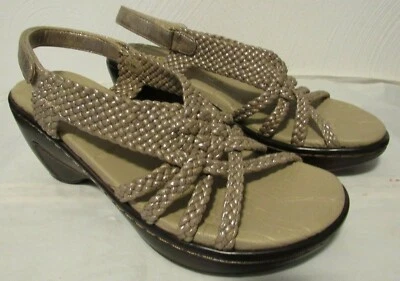 Sandalias de cuña J-41 Adventure On Marco Champagne con honda trasera para mujer talla 6,5 M nuevas sin caja Foto 1 de 4