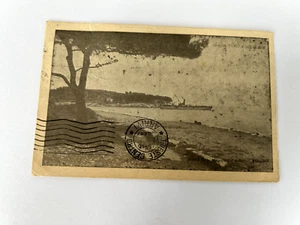 OLD LUSTIN SMALL CROATIA TAX STAMP AMG-FTT OLD POSTCARD - Picture 1 of 2